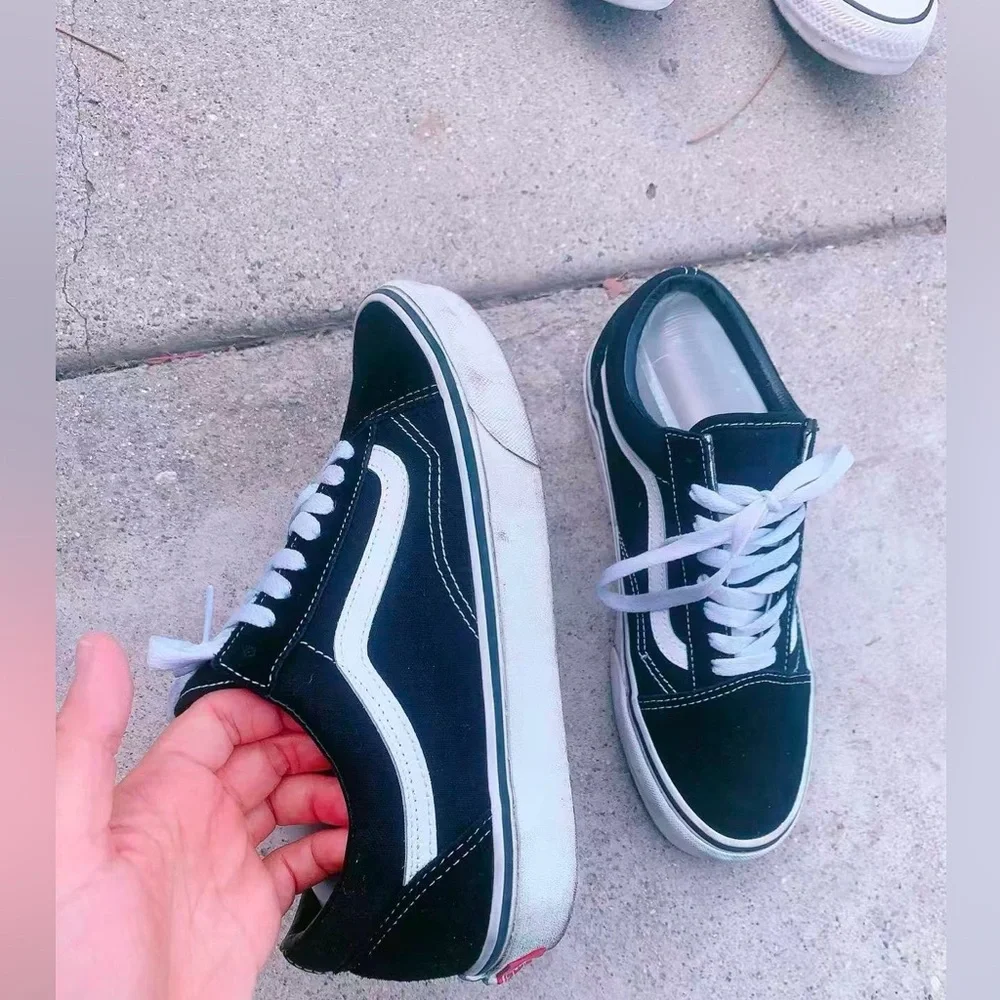 Vans | Old Skool Skateboard Shoes | Black & White | Unisex Womens 9 |‎ Mens 7.5 - Picture 6 of 8